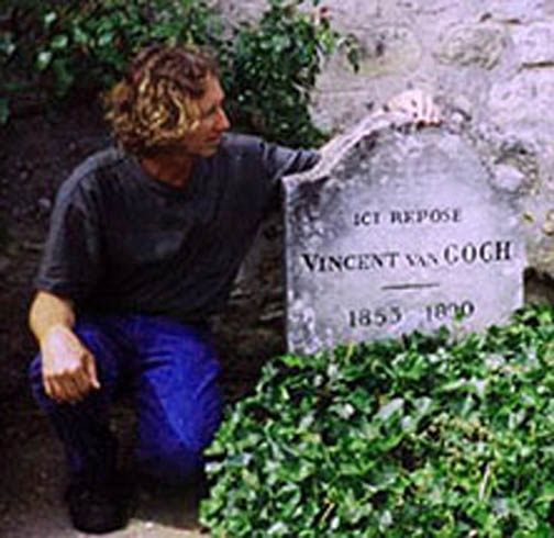 Jack Reilly at van gogh's gravesite